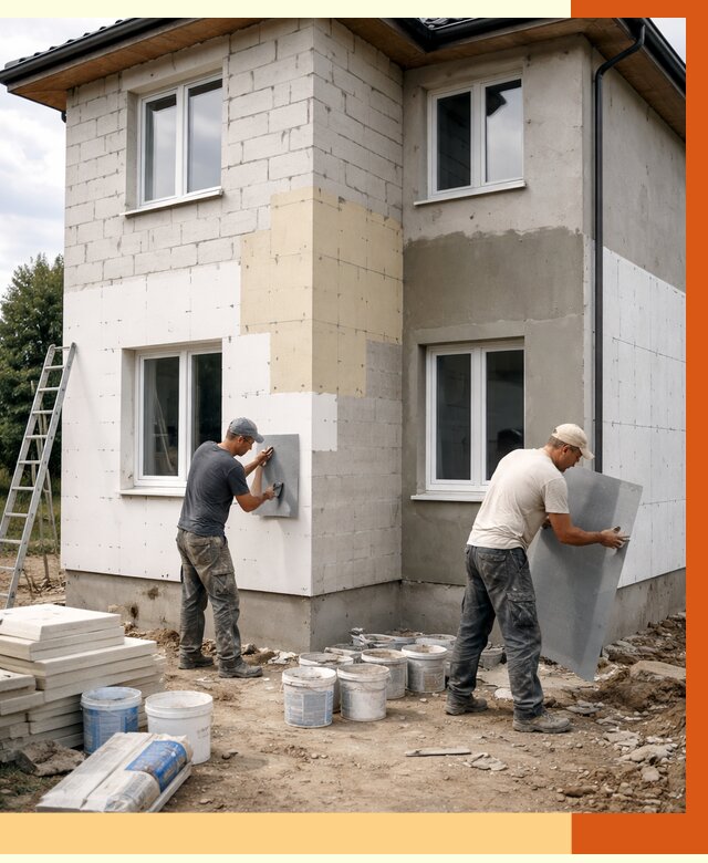 Утепление дома из газобетона в Южном-Сахалинске от 4339 руб./м² — заказать у ТепломастерЮжн